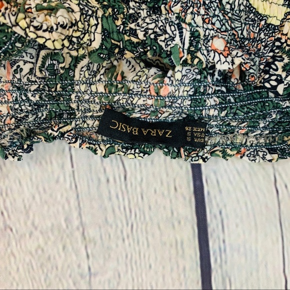 Zara | Basic Peasant Paisley Top Size S - Picture 5 of 6